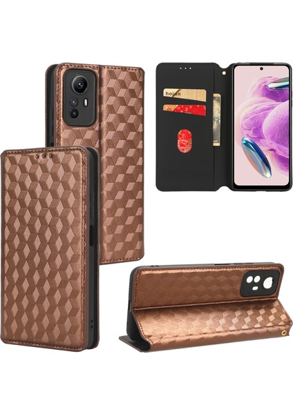 Xiaomi Redmi Note 12S 4g ile Uyumlu Cüzdan Hakiki Deri Darbeye Dayanıklı Tpu Kılıf Dayanıklı Flip Kitap Katlama Standı (Yurt Dışından) fiyatları