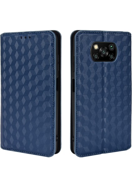 Xiaomi Mi Poco X3 Nfc ile Uyumlu Cüzdan Hakiki Deri Darbeye Dayanıklı Tpu Kılıf Dayanıklı Flip Kitap Katlama Standı (Yurt Dışından)