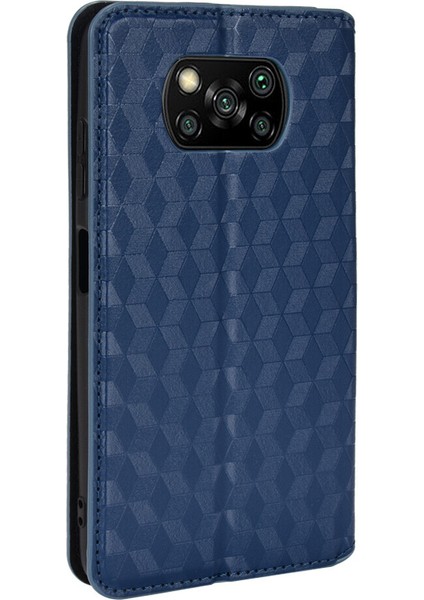 Xiaomi Mi Poco X3 Nfc ile Uyumlu Cüzdan Hakiki Deri Darbeye Dayanıklı Tpu Kılıf Dayanıklı Flip Kitap Katlama Standı (Yurt Dışından)