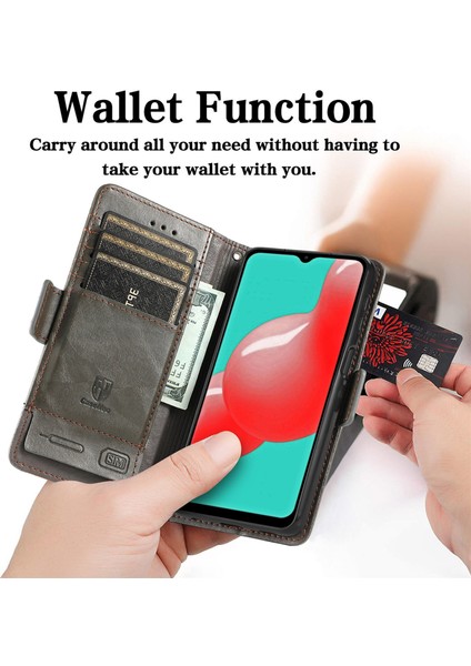 Samsung Galaxy A32 5g Cüzdan Kılıfı, Kart Tutuculu Pu Deri Flip Kılıf Rfıd Engelleme Kickstand Telefon Kapağı (Yurt Dışından) modelleri