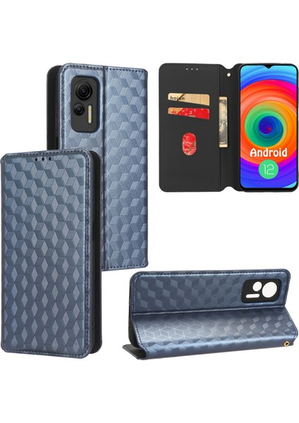 Ulefone Note 14 ile Uyumlu Cüzdan Hakiki Deri Darbeye Dayanıklı Tpu Kılıf Dayanıklı Flip Kitap Katlama Standı (Yurt Dışından)