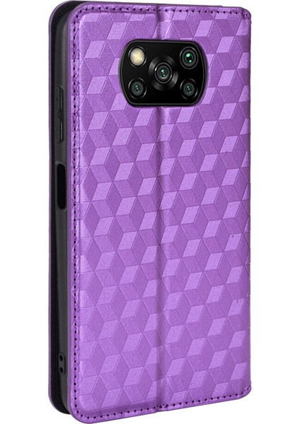 Xiaomi Mi Poco X3 Nfc ile Uyumlu Cüzdan Hakiki Deri Darbeye Dayanıklı Tpu Kılıf Dayanıklı Flip Kitap Katlama Standı (Yurt Dışından)