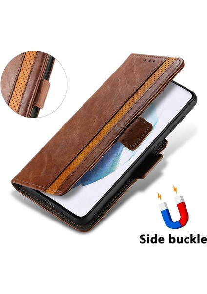 Samsung Galaxy S21 Ultra Cüzdan Kılıfı, Kart Tutuculu Pu Deri Flip Kılıf Rfıd Engelleme Kickstand Telefon Kapağı (Yurt Dışından) fırsatları