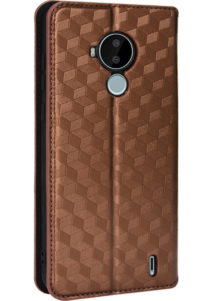 Nokia C30 ile Uyumlu Cüzdan Hakiki Deri Darbeye Dayanıklı Tpu Kılıf Dayanıklı Flip Kitap Katlama Standı (Yurt Dışından) fırsatları