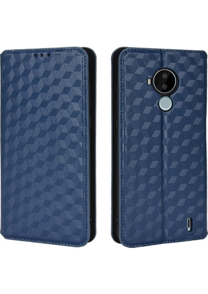 Nokia C30 ile Uyumlu Cüzdan Hakiki Deri Darbeye Dayanıklı Tpu Kılıf Dayanıklı Flip Kitap Katlama Standı (Yurt Dışından) modelleri