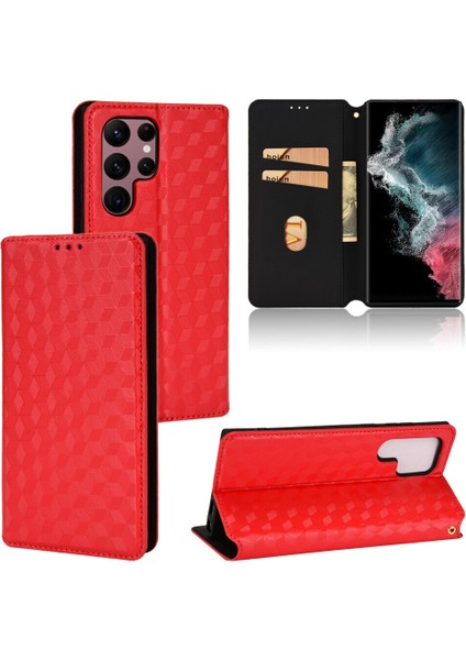 Samsung Galaxy S22 Ultra ile Uyumlu Cüzdan Hakiki Deri Darbeye Dayanıklı Tpu Kılıf Dayanıklı Flip Kitap Katlama Standı (Yurt Dışından) fiyatları
