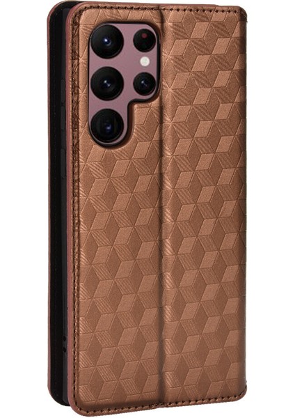 Samsung Galaxy S22 Ultra ile Uyumlu Cüzdan Hakiki Deri Darbeye Dayanıklı Tpu Kılıf Dayanıklı Flip Kitap Katlama Standı (Yurt Dışından) fırsatları