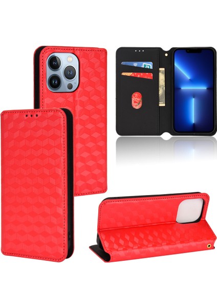 Apple iPhone 15 Pro Max ile Uyumlu Cüzdan Hakiki Deri Darbeye Dayanıklı Tpu Kılıf Dayanıklı Flip Kitap Katlama Standı (Yurt Dışından)