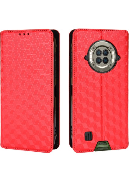 Doogee S96 Pro ile Uyumlu Cüzdan Hakiki Deri Darbeye Dayanıklı Tpu Kılıf Dayanıklı Flip Kitap Katlama Standı (Yurt Dışından)