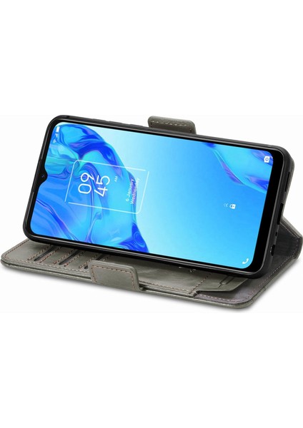 Tcl 20B Cüzdan Kılıfı, Kart Tutuculu Pu Deri Flip Kılıf Rfıd Engelleme Kickstand Telefon Kapağı (Yurt Dışından)