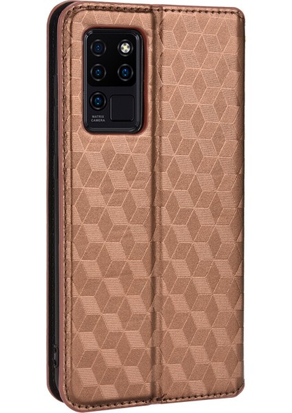 Oukitel C21 ile Uyumlu Cüzdan Hakiki Deri Darbeye Dayanıklı Tpu Kılıf Dayanıklı Flip Kitap Katlama Standı (Yurt Dışından)