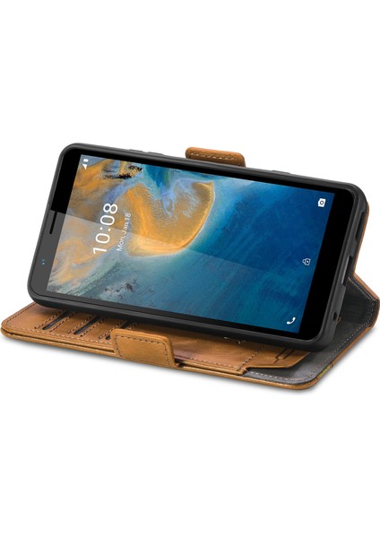 Zte Blade A31 Cüzdan Kılıfı, Kart Tutuculu Pu Deri Flip Kılıf Rfıd Engelleme Kickstand Telefon Kapağı (Yurt Dışından) modelleri