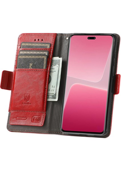Xiaomi 13 Lite Cüzdan Kılıfı, Kart Tutuculu Pu Deri Flip Kılıf Rfıd Engelleme Kickstand Telefon Kapağı (Yurt Dışından) modelleri