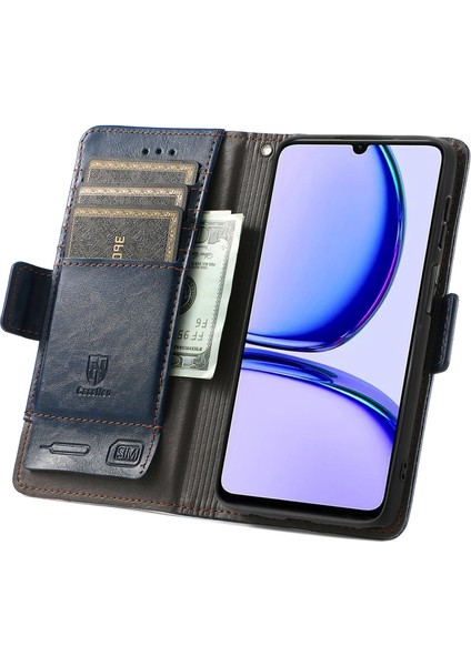 Oppo Realme C53 Cüzdan Kılıfı, Kart Tutuculu Pu Deri Flip Kılıf Rfıd Engelleme Kickstand Telefon Kapağı (Yurt Dışından) modelleri
