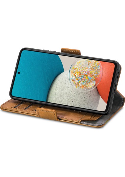 Samsung Galaxy A53 5g Cüzdan Kılıfı, Kart Tutuculu Pu Deri Flip Kılıf Rfıd Engelleme Kickstand Telefon Kapağı (Yurt Dışından) modelleri