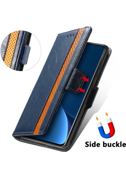Xiaomi 12 Pro Cüzdan Kılıfı, Kart Tutuculu Pu Deri Flip Kılıf Rfıd Engelleme Kickstand Telefon Kapağı (Yurt Dışından)