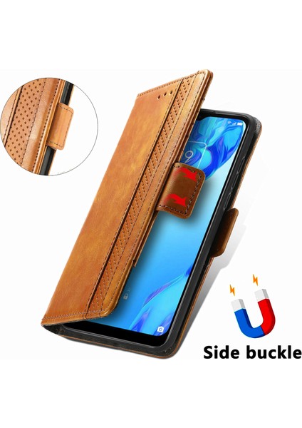 Tcl 20B Cüzdan Kılıfı, Kart Tutuculu Pu Deri Flip Kılıf Rfıd Engelleme Kickstand Telefon Kapağı (Yurt Dışından)