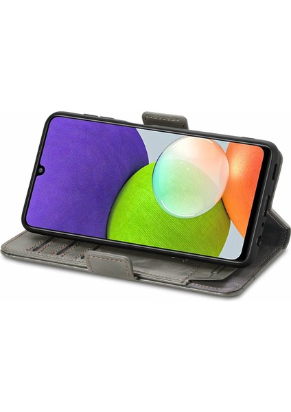 Samsung Galaxy A22 4g Cüzdan Kılıfı, Kart Tutuculu Pu Deri Flip Kılıf Rfıd Engelleme Kickstand Telefon Kapağı (Yurt Dışından) modelleri