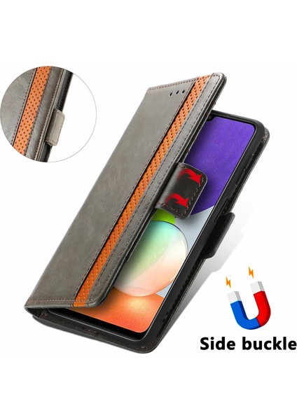 Samsung Galaxy A22 4g Cüzdan Kılıfı, Kart Tutuculu Pu Deri Flip Kılıf Rfıd Engelleme Kickstand Telefon Kapağı (Yurt Dışından) fırsatları