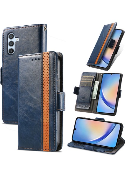 Samsung Galaxy A34 5g Cüzdan Kılıfı, Kart Tutuculu Pu Deri Flip Kılıf Rfıd Engelleme Kickstand Telefon Kapağı (Yurt Dışından)