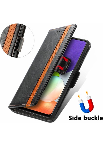 Samsung Galaxy A22 4g Cüzdan Kılıfı, Kart Tutuculu Pu Deri Flip Kılıf Rfıd Engelleme Kickstand Telefon Kapağı (Yurt Dışından) fırsatları