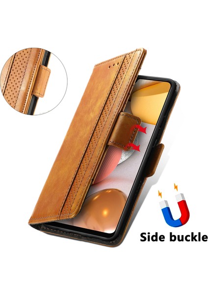 Samsung Galaxy A42 5g Cüzdan Kılıfı, Kart Tutuculu Pu Deri Flip Kılıf Rfıd Engelleme Kickstand Telefon Kapağı (Yurt Dışından) fırsatları