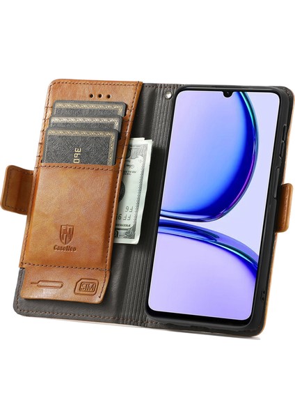 Oppo Realme C53 Cüzdan Kılıfı, Kart Tutuculu Pu Deri Flip Kılıf Rfıd Engelleme Kickstand Telefon Kapağı (Yurt Dışından) modelleri