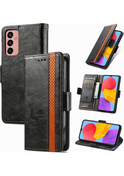 Samsung Galaxy M13 4g Cüzdan Kılıfı, Kart Tutuculu Pu Deri Flip Kılıf Rfıd Engelleme Kickstand Telefon Kapağı (Yurt Dışından)