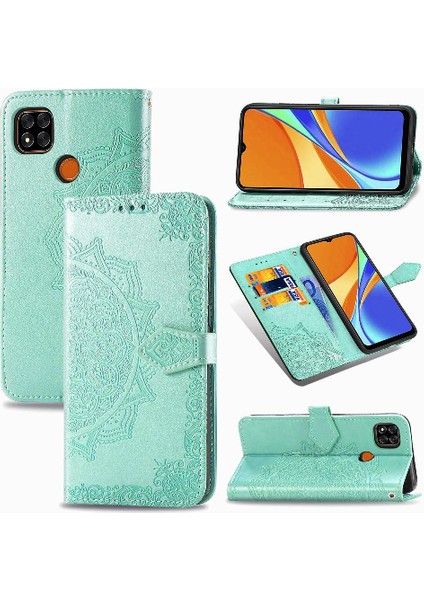 Redmi 9c Deri Kılıf Için Kılıf Zarif Desen Basit Iş Çevirme (Yurt Dışından) fiyatları