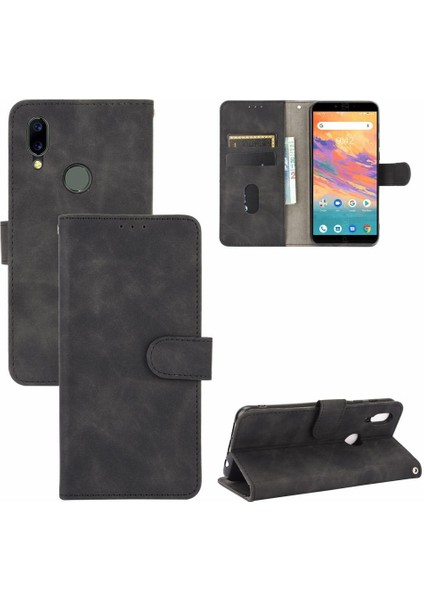 Umidigi A3S Kart Ekleme Tam Koruma Deri Folio Flip Için Kılıf (Yurt Dışından)