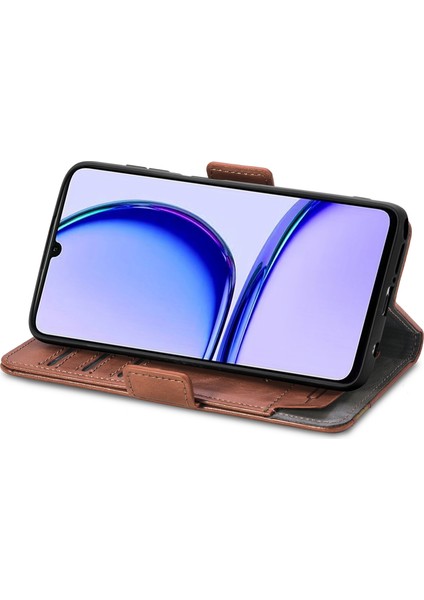 Oppo Realme C53 Cüzdan Kılıfı, Kart Tutuculu Pu Deri Flip Kılıf Rfıd Engelleme Kickstand Telefon Kapağı (Yurt Dışından) fırsatları