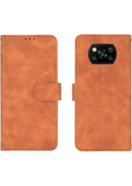 Kart Tutucu Kickstand Tam Koruma ile Xiaomi Poco X3 Nfc Için Kılıf (Yurt Dışından)