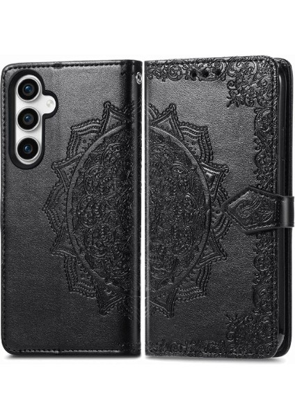 Samsung S23FE Darbeye Basit Iş Zarif Desen Flip Case (Yurt Dışından)