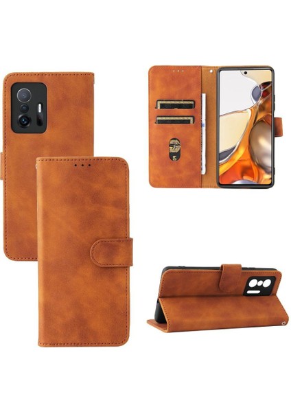 Xiaomi 11T 5g Için Kılıf Deri Folio Flip Case Koruyucu Kapak Tam (Yurt Dışından)