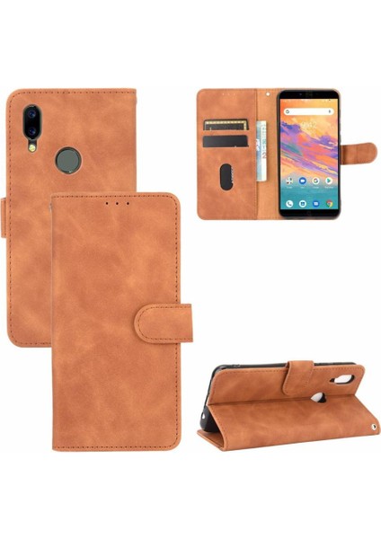 Umidigi A3S Kart Ekleme Tam Koruma Deri Folio Flip Için Kılıf (Yurt Dışından)