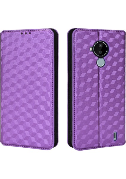 Nokia C30 ile Uyumlu Cüzdan Hakiki Deri Darbeye Dayanıklı Tpu Kılıf Dayanıklı Flip Kitap Katlama Standı (Yurt Dışından) modelleri