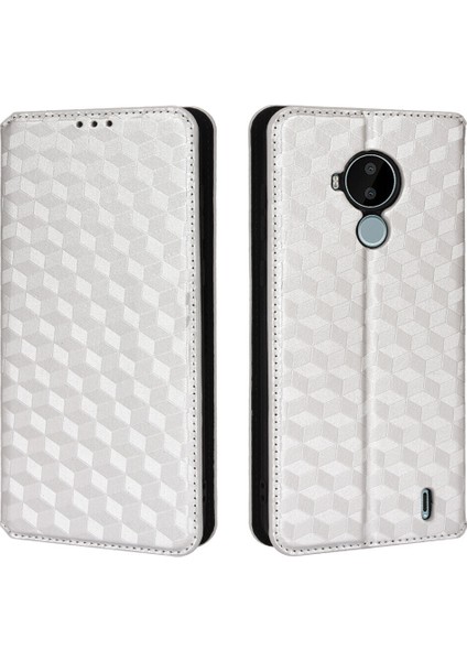 Nokia C30 ile Uyumlu Cüzdan Hakiki Deri Darbeye Dayanıklı Tpu Kılıf Dayanıklı Flip Kitap Katlama Standı (Yurt Dışından) modelleri