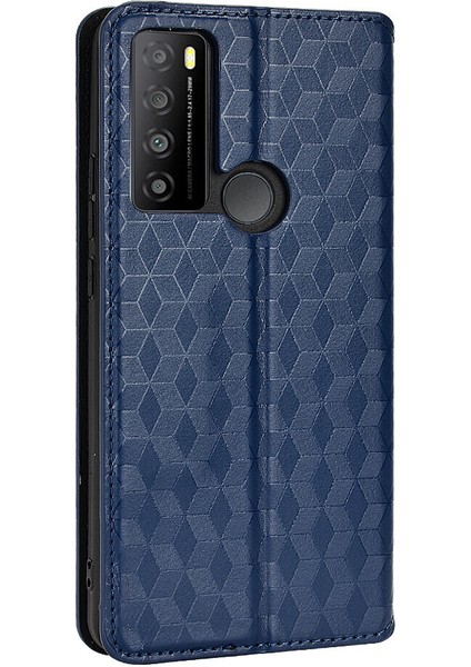 Tcl 30 Xl ile Uyumlu Cüzdan Hakiki Deri Darbeye Dayanıklı Tpu Kılıf Dayanıklı Flip Kitap Katlama Standı (Yurt Dışından)