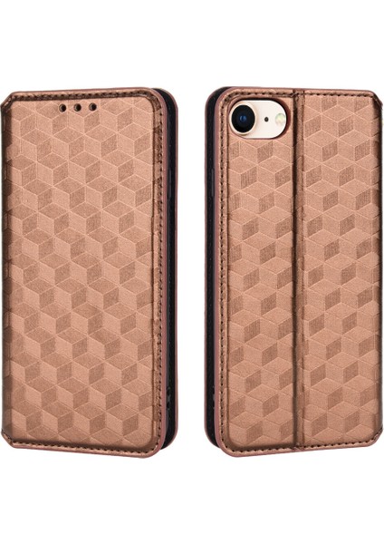 Apple iPhone 7/8/se2/se3 ile Uyumlu Cüzdan Hakiki Deri Darbeye Dayanıklı Tpu Kılıf Dayanıklı Flip Kitap Katlama Standı (Yurt Dışından) modelleri
