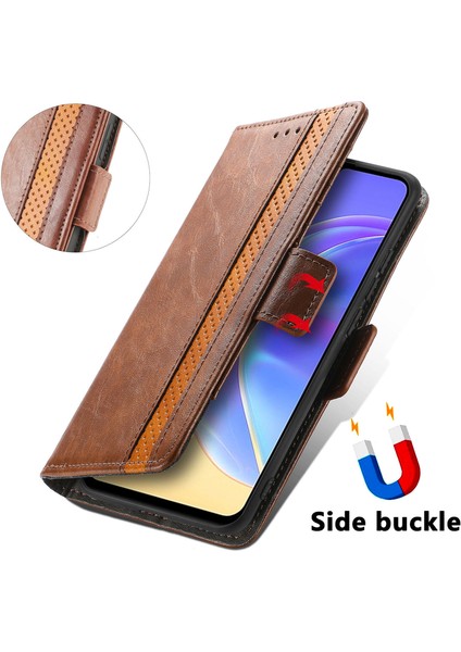 Vıvo V21E 5g Cüzdan Kılıfı, Kart Tutuculu Pu Deri Flip Kılıf Rfıd Engelleme Kickstand Telefon Kapağı (Yurt Dışından) fırsatları
