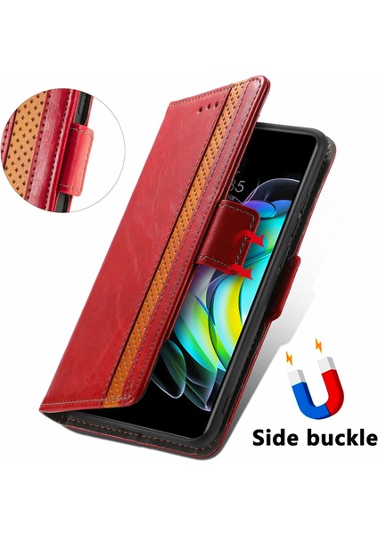 SZY Market Motorola Edge 20 Cüzdan Kılıfı, Kart Tutuculu Pu Deri Flip Kılıf Rfıd Engelleme Kickstand Telefon Kapağı (Yurt Dışından)