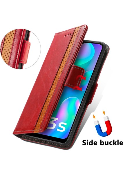 Vivo Y3S 2021 Cüzdan Kılıfı, Kart Tutuculu Pu Deri Flip Kılıf Rfıd Engelleme Kickstand Telefon Kapağı (Yurt Dışından) fırsatları