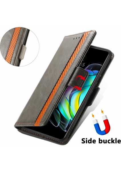 SZY Market Motorola Edge 20 Cüzdan Kılıfı, Kart Tutuculu Pu Deri Flip Kılıf Rfıd Engelleme Kickstand Telefon Kapağı (Yurt Dışından)