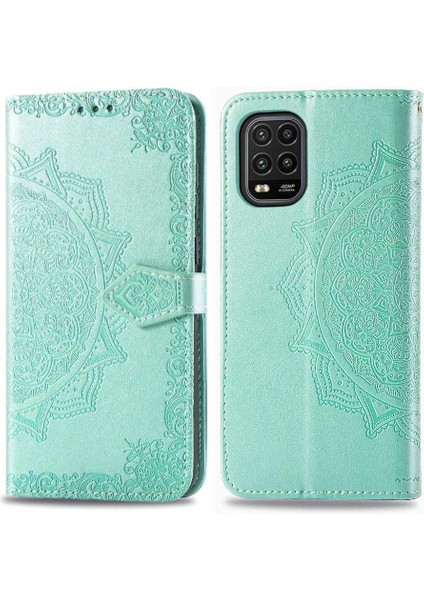 Xiaomi 10 Lite 5g Için Zarif Desen Darbeye Deri Kılıf Kapak (Yurt Dışından)