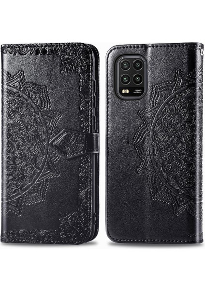 Xiaomi 10 Lite 5g Için Zarif Desen Darbeye Deri Kılıf Kapak (Yurt Dışından)