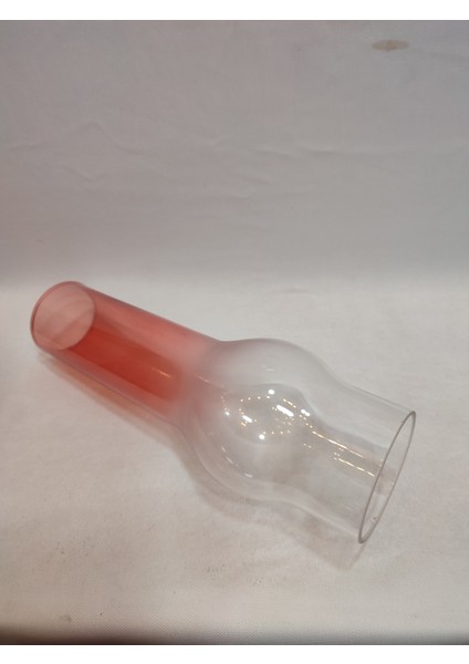 Avize Lamba Camı Şeffaf - Gül Kurusu Renkli (Alt Çap:7.00cm-h:25.00cm)