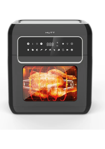 OA10 Airfryer Siyah Yağsız Fritöz 10 Lt