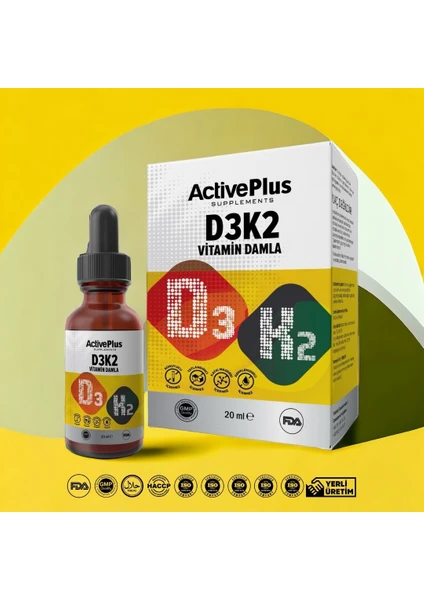 Active Plus D3-K2 Vitamin Damlası