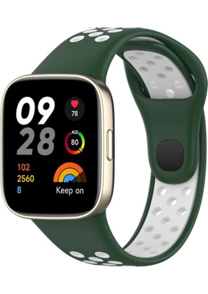 Xiaomi Redmi Watch 3 Active 1.83 Inch Için Uyumlu Delikli Silikon Kordon KAYIŞ-KY89