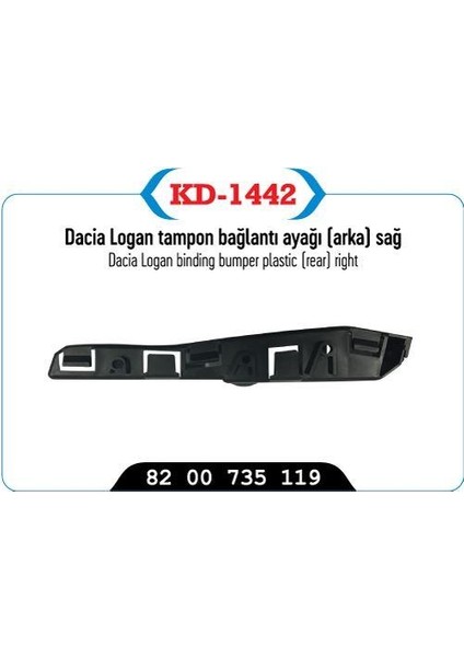 Tampon Suportu Ön Sağ Logan Faz 2